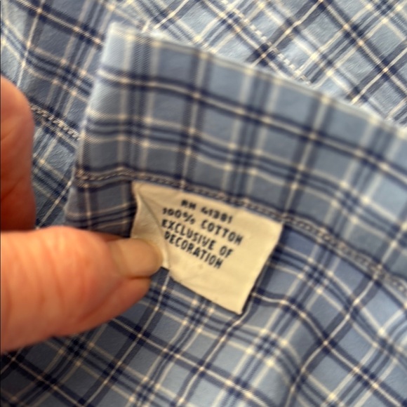 Polo by Ralph Lauren Men’s Blue Casual Plaid Button Down Shirt Sz L Like New! - Picture 7 of 9
